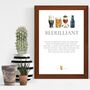Beerilliant, Beer Loving Gift Idea; A4 Wall Art Print For A Dad's, Grandad's, Uncle's, Friend's Man Cave, thumbnail 1 of 2