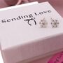 Snowflake Stud Earrings Christmas Gift For Her, thumbnail 4 of 10