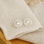 Sterling Silver Sunshine And Wave Stud Earrings, thumbnail 1 of 5