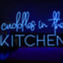 'Cuddles In The Kitchen' Neon LED Sign, thumbnail 11 of 12
