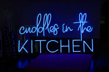 'Cuddles In The Kitchen' Neon LED Sign, 11 of 12