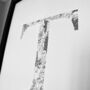 'Letter T' Linear Illustration Print, thumbnail 3 of 7