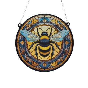 Bee Stained Glass Effect Suncatcher, 3 of 3