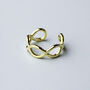 Gold Colour Sterling Silver Ear Cuffs, thumbnail 6 of 10