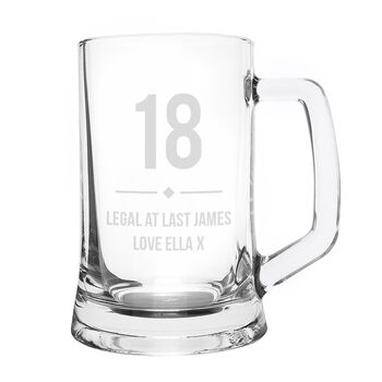 Birthday Gift For Men Personalised Beer Tankard, 6 of 7