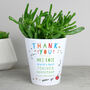 Personalised Thank You Teacher Ceramic Pot, thumbnail 4 of 4