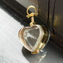 Gold Heart Locket Necklace For Gemstones, thumbnail 1 of 9