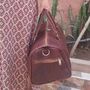 Genuine Leather Holdall Duffel Weekender, thumbnail 9 of 12