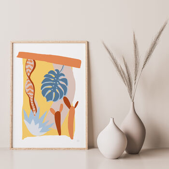 Tropical Leaf Abstract Desertum Print, 3 of 8