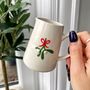 Ceramic Milk Jug With Embossed Mistletoe Motif, thumbnail 1 of 7