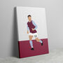 Philippe Coutinho Aston Villa Football Canvas, thumbnail 1 of 2