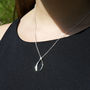 Sterling Silver Wishbone Necklace, thumbnail 2 of 7