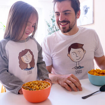 Personalised Daddy And Me Portrait Pyjama Set, 2 of 11