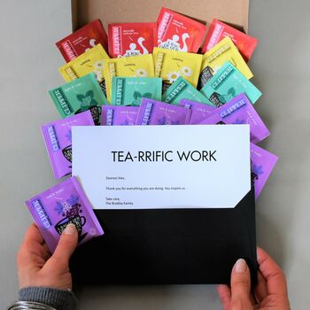 Team Tea Break Personalised Letterbox Tea Gift, 3 of 7