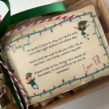 Personalised Elf Arrival Cookie Letter, 3 of 3