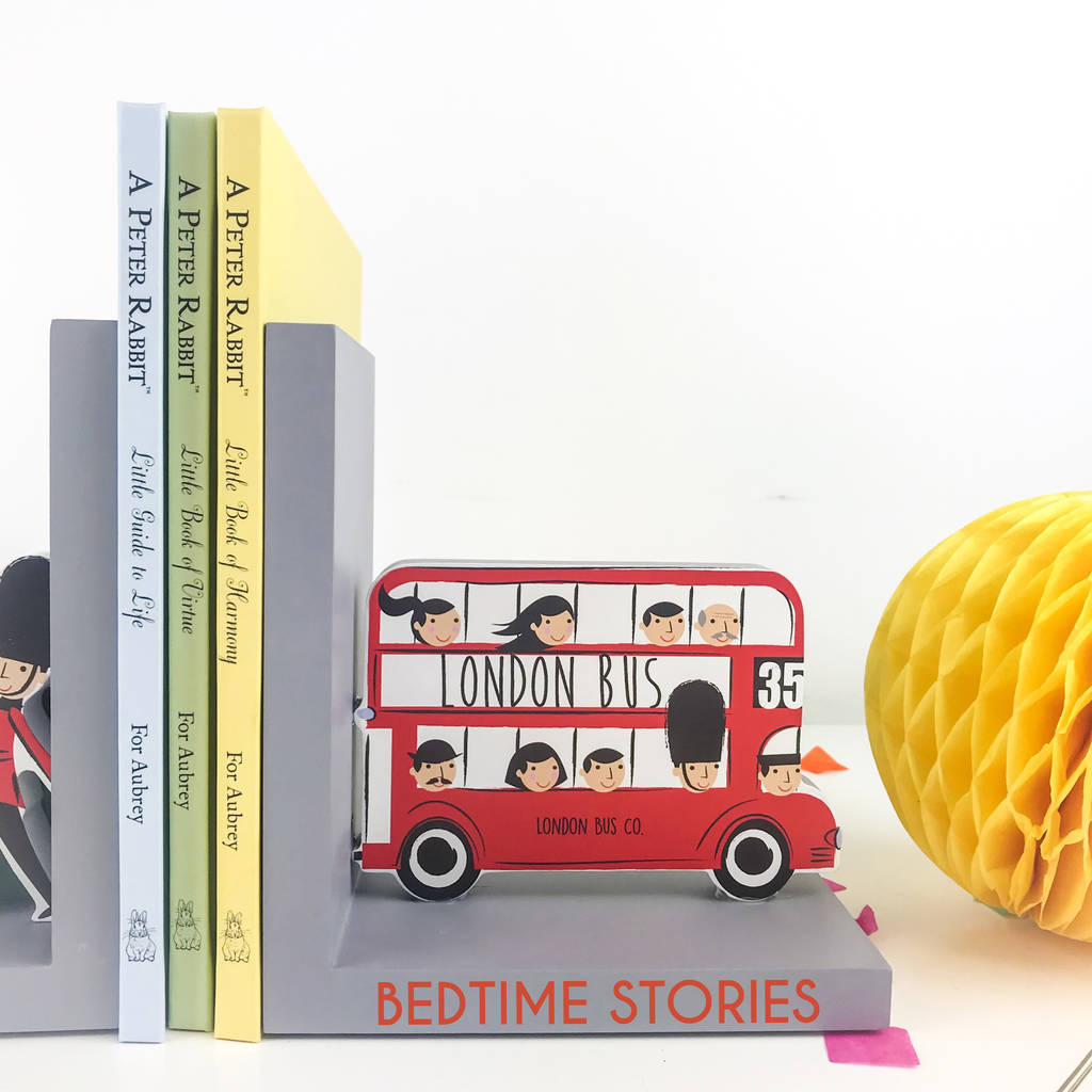 Personalised London Bookends By TheLittleBoysRoom
