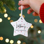 Personalised First Christmas Stars Decoration, thumbnail 1 of 2