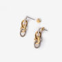 Sister And Brother Drop Earrings, thumbnail 2 of 3
