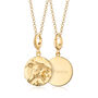 Engraved Gold Plated Leo Zodiac Necklace, thumbnail 1 of 8