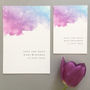 Watercolour Wedding Save The Date Cards, thumbnail 1 of 5