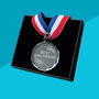 Best Girlfriend Glass Medal Custom Engraved Crystal Award, thumbnail 2 of 3
