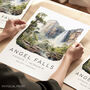 Venezuela Travel Poster Of Angel Falls, thumbnail 1 of 7