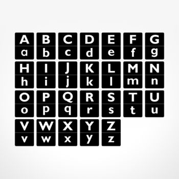 Black And White Alphabet Flash Cards, 8 of 8