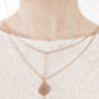 Bridal Back Drape Necklace In Rose Gold, thumbnail 3 of 4