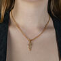 Angelina Diamond Wing Pendant And Chain, thumbnail 1 of 3