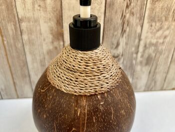Natural Coconut Shell Soap And Lotion Dispenser, 7 of 11