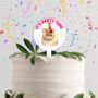 Personalised Cat In Party Hat Cake Topper, thumbnail 7 of 12