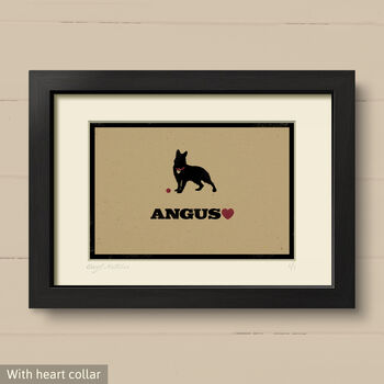 Personalised German Shepherd Print For One Or Two Dogs, 5 of 10