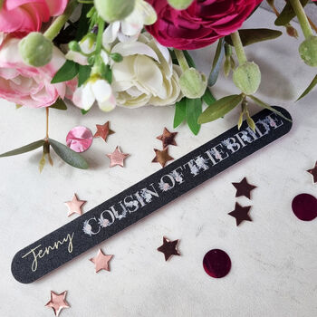 Bridal Party Personalised Nail File Gift, 5 of 5