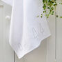 Embroidered Linen Nordic Trees Tea Towel, thumbnail 1 of 5