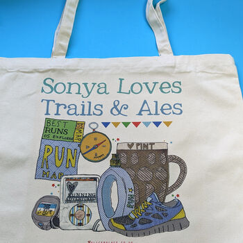 Personalised Trails And Ales Bag, 4 of 4