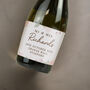 Personalised Floral Watercolour Bottle Of Prosecco, thumbnail 1 of 4