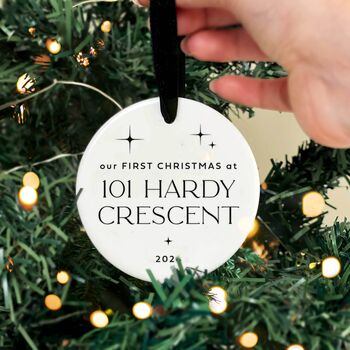 Personalised 'First Christmas in New Home' Bauble, 10 of 10