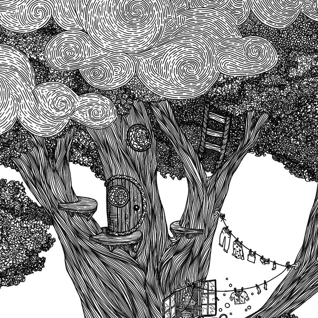 Fairy 'Faraway Tree' Illustrated Print By Chatty Nora