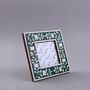 G Decor Folia Handcrafted Horn Bone Inlay Photo Frame Forest Green, thumbnail 2 of 3