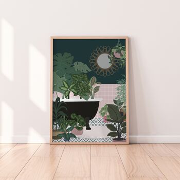 Eclectic Plants In Bathtub Print, 3 of 6