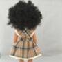 Check Pinafore Outfit Fits 15' 38cm Mélange Doll, thumbnail 3 of 4
