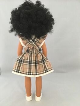 Check Pinafore Outfit Fits 15' 38cm Mélange Doll, 3 of 4