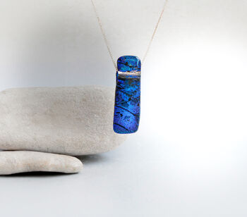 Sapphire Blue Fused Glass Jewellery Set, 4 of 10