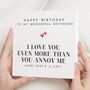 Personalised Funny Boyfriend Birthday Card For Him, thumbnail 1 of 7
