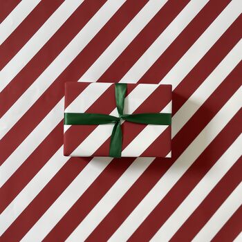 Christmas Candy Stripe Luxury Wrapping Paper, 3 of 9