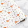 Fox Wrapping Paper Roll Or Folded, thumbnail 1 of 3