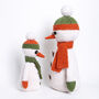 Snowmen Christmas Intermediate Knitting Kit, thumbnail 2 of 10