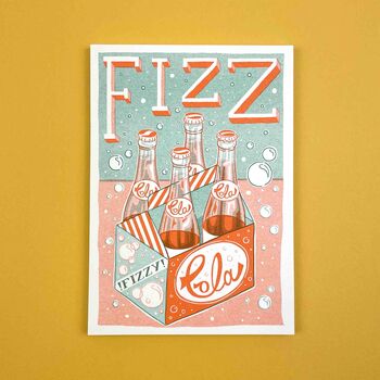 A5 Fizz Cola Bottles Print, 6 of 6