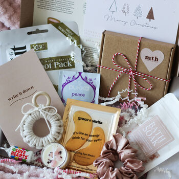 Secret Santa Christmas Box: Self Care Hamper And Festive Craft Kit, 3 of 7