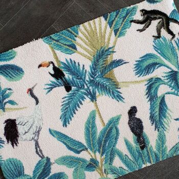 Tropical Bird Print Doormat, 4 of 6
